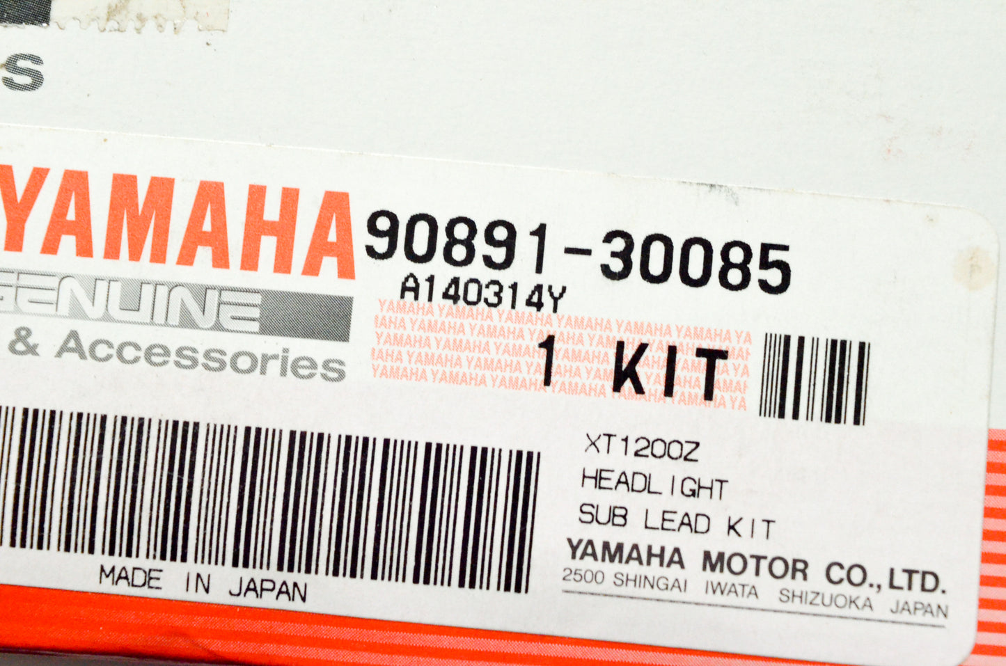 OEM Yamaha 90891-30085-00 Headlight Sub Lead Kit NOS