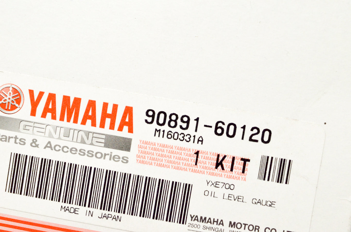 OEM Yamaha 90891-60120-00 Oil Plug Dip Stick YXE700 NOS