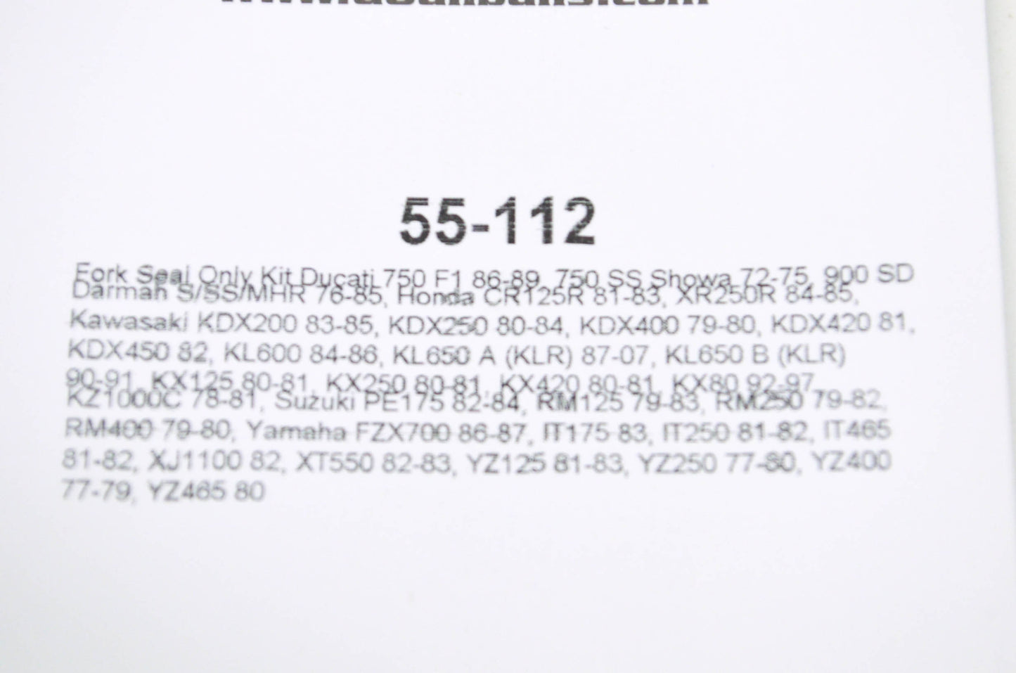 All Balls 55-112 Red Fork Seal Kit