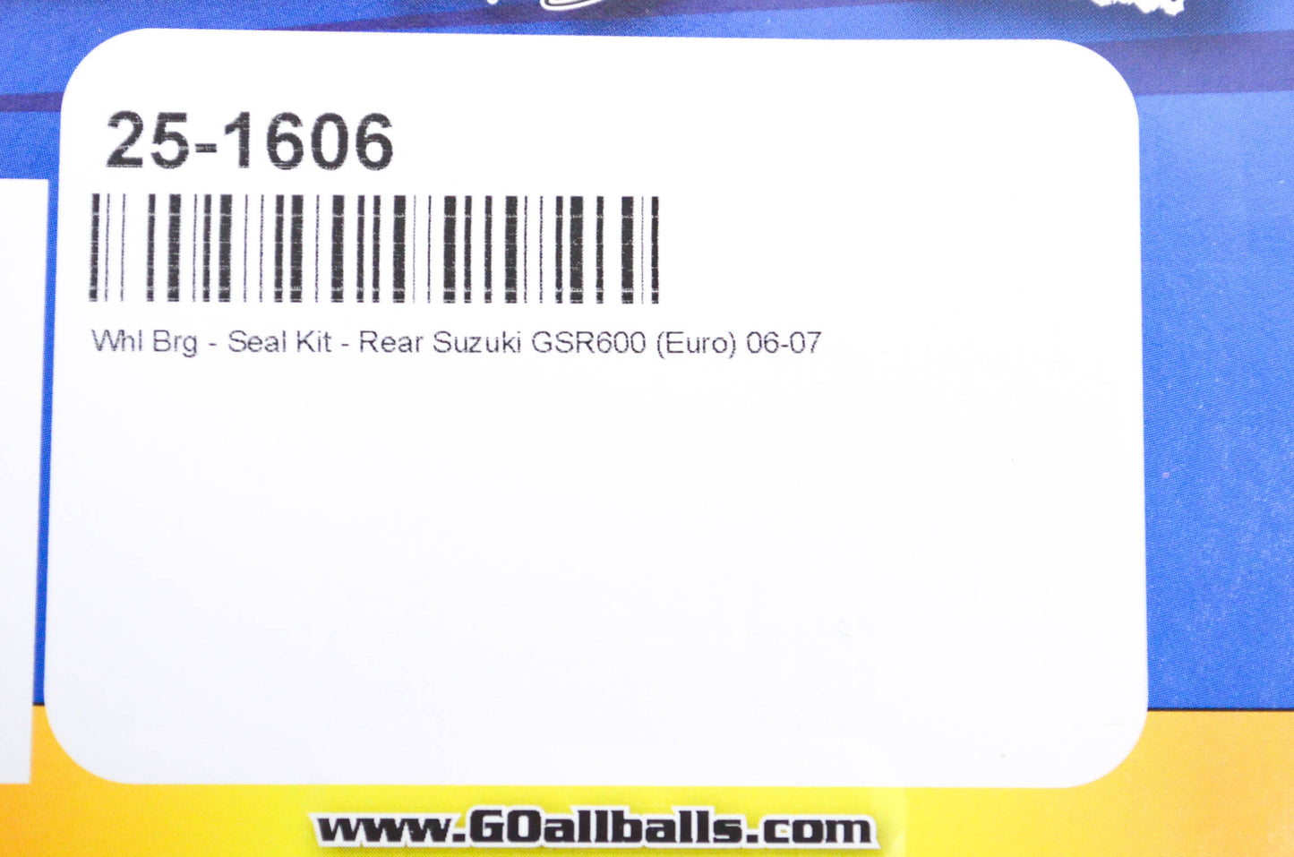 All Balls 25-1606, KSB30-02ZB Suzuki Rear Wheel Bearing Seal Kit NOS