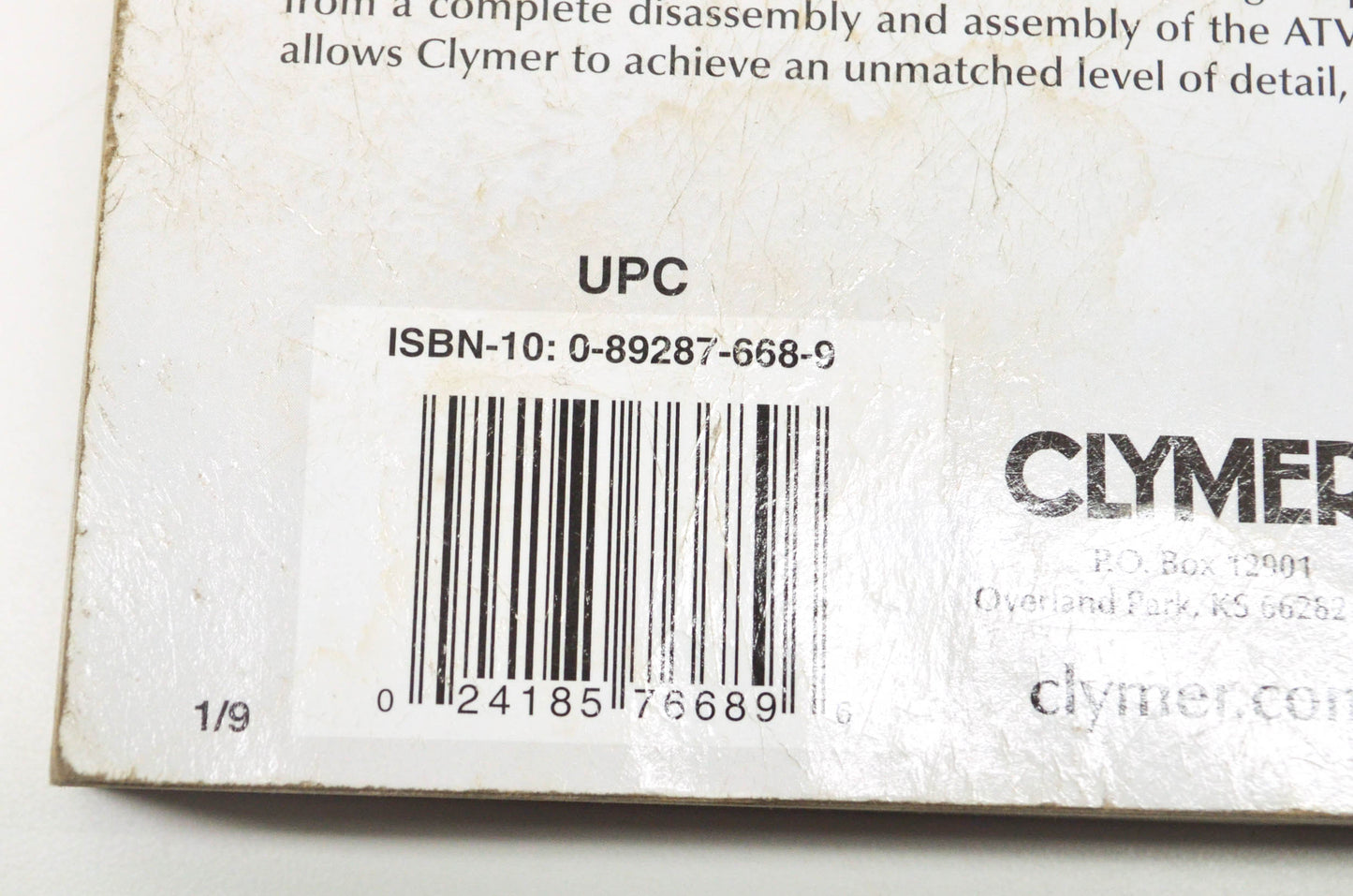 Clymer 1985-1995 Polaris ATV Maintenance Repair Manual