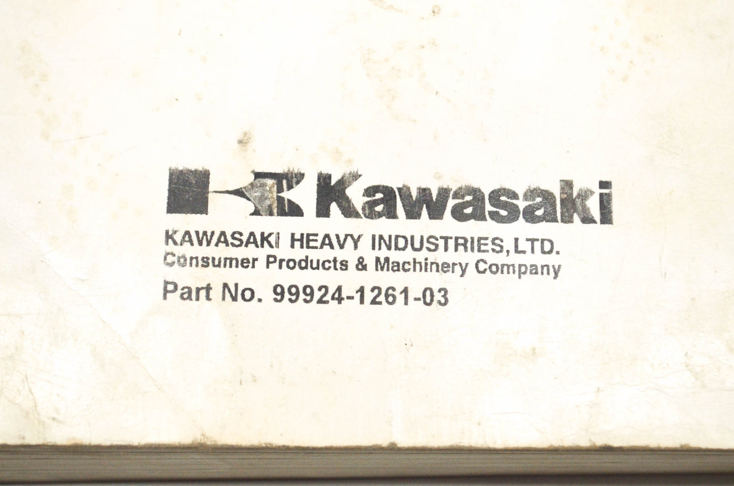 OEM Kawasaki 99924-1261-03 Service Manual KVF650A/B