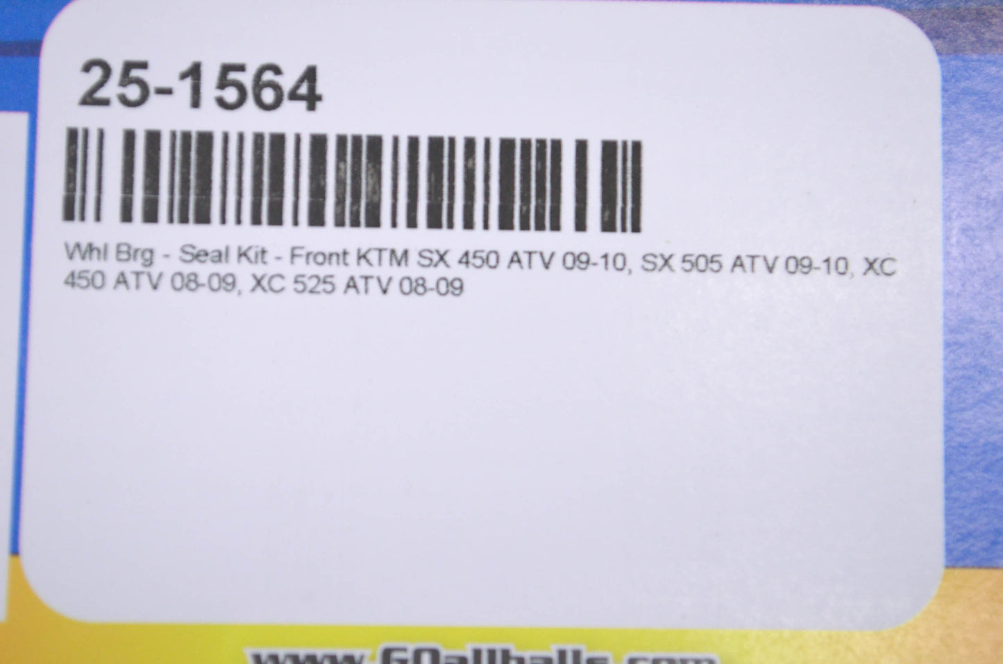 All Balls 25-1564, IFT30-04A KTM Front Wheel Bearing Seal Kit NOS