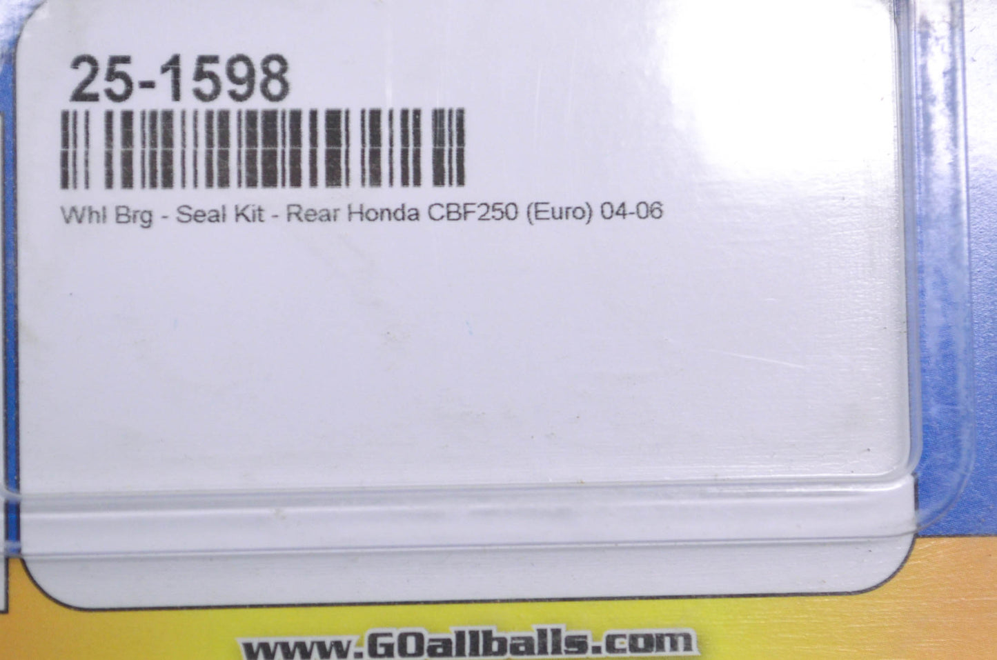 All Balls 25-1598, ACO30-02R Honda Rear Wheel Bearing Seal Kit NOS