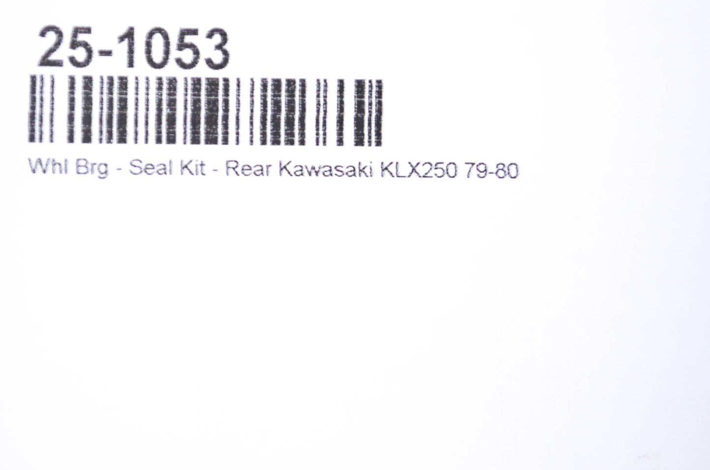 All Balls 25-1053, AGO30-02G Kawasaki Rear Wheel Bearing Seal Kit NOS