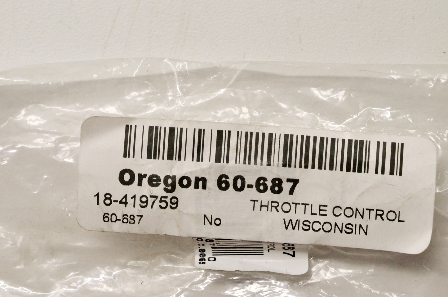 Oregon 60-687 Throttle Control NOS