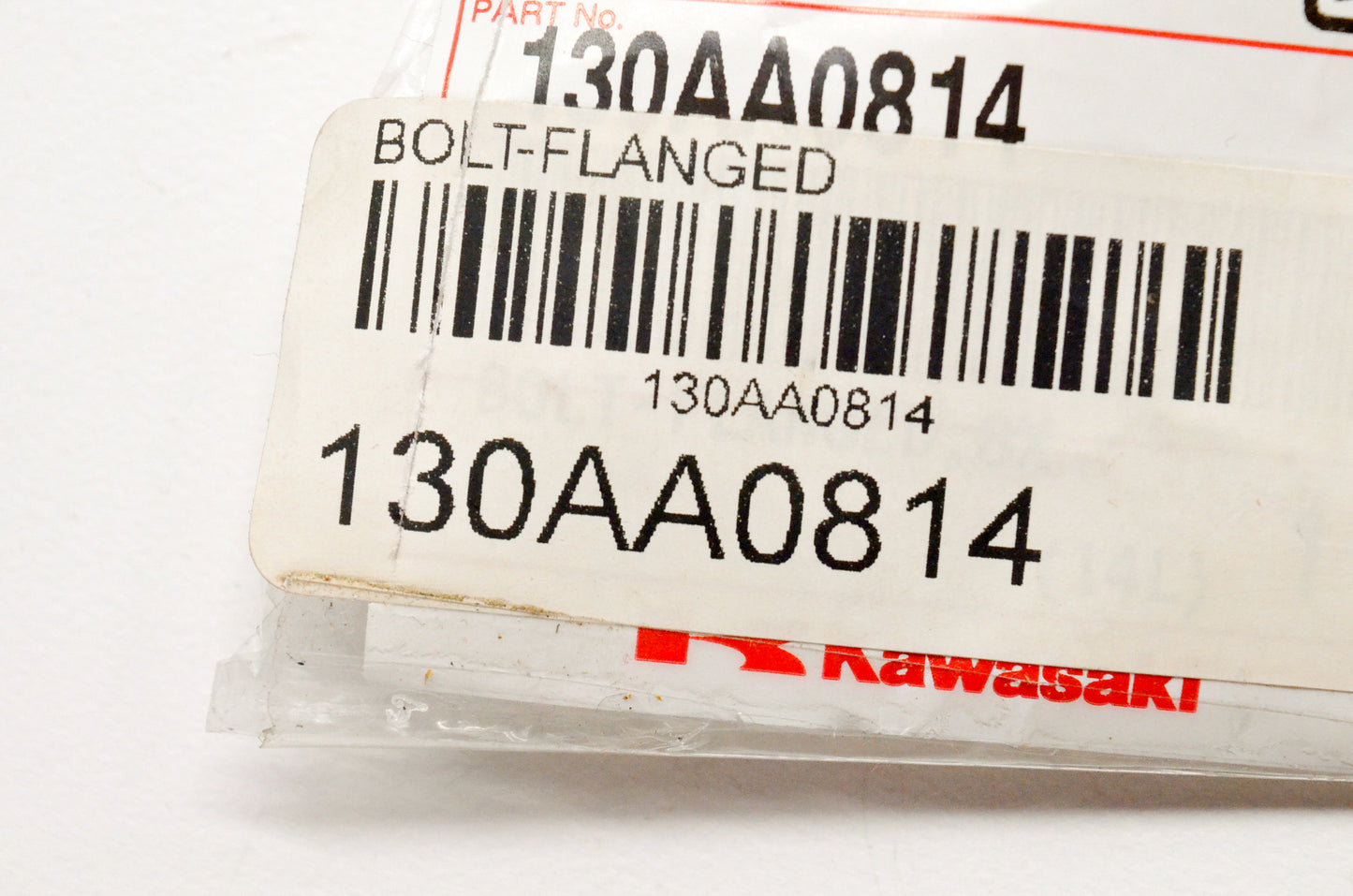 New OEM Kawasaki 130AA0814 Flanged Bolt NOS