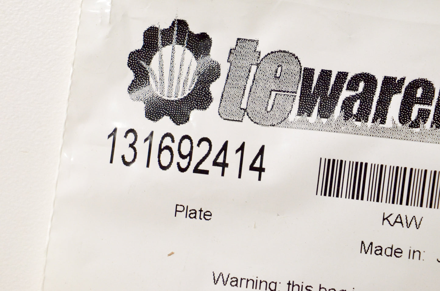 Tewarehouse 13169-2414 Plate NOS