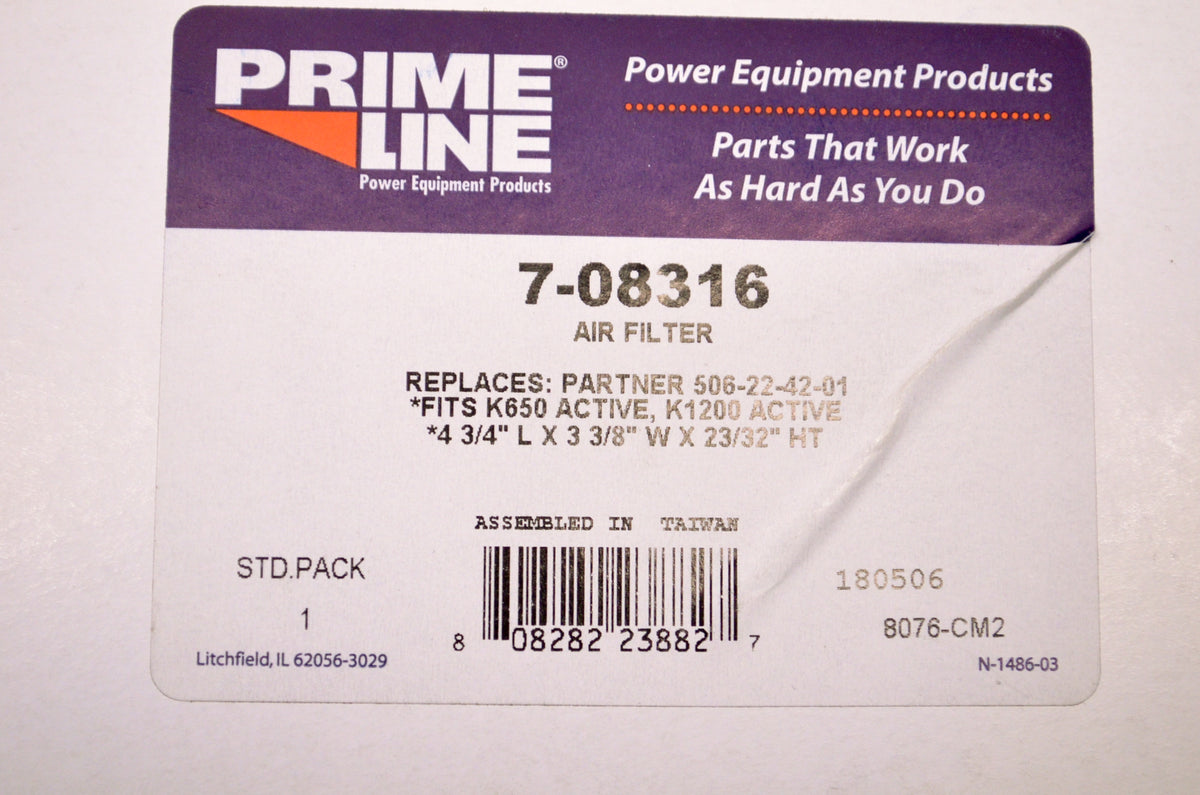 Prime Line 7-08316, 506-22-42-01 Air Filter NOS
