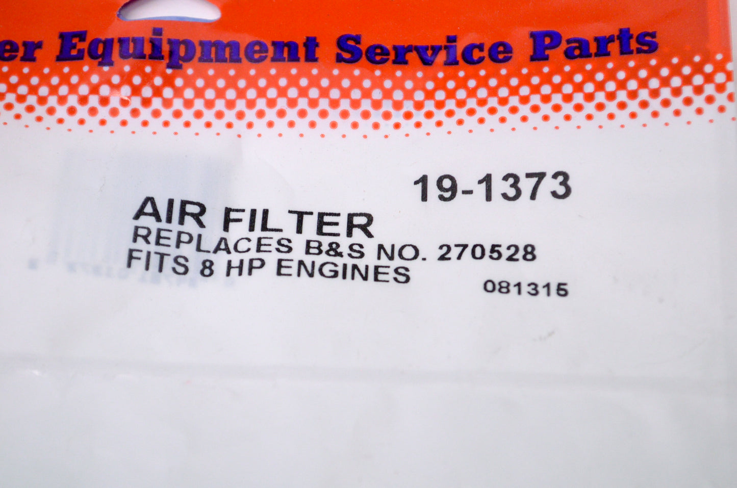 Rotary 19-1373, 270528 Foam Air Filter NOS