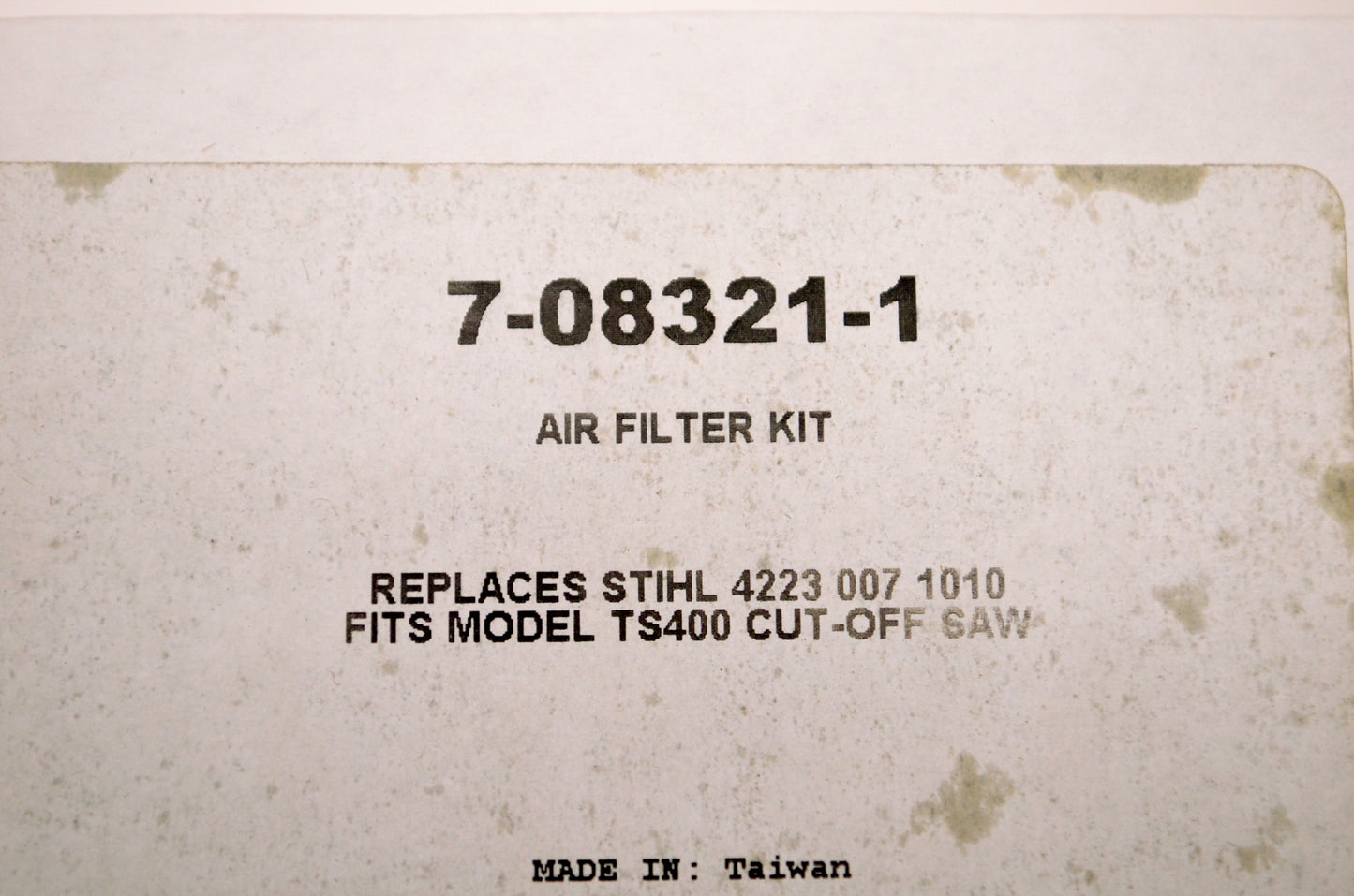 Prime Line 7-08321-1, 42230071010 Air Filter Kit NOS
