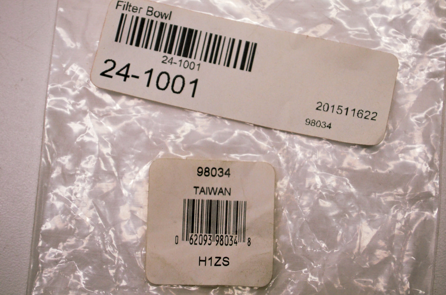 Aftermarket 98034, 24-1001 Fuel Filter Bowl NOS