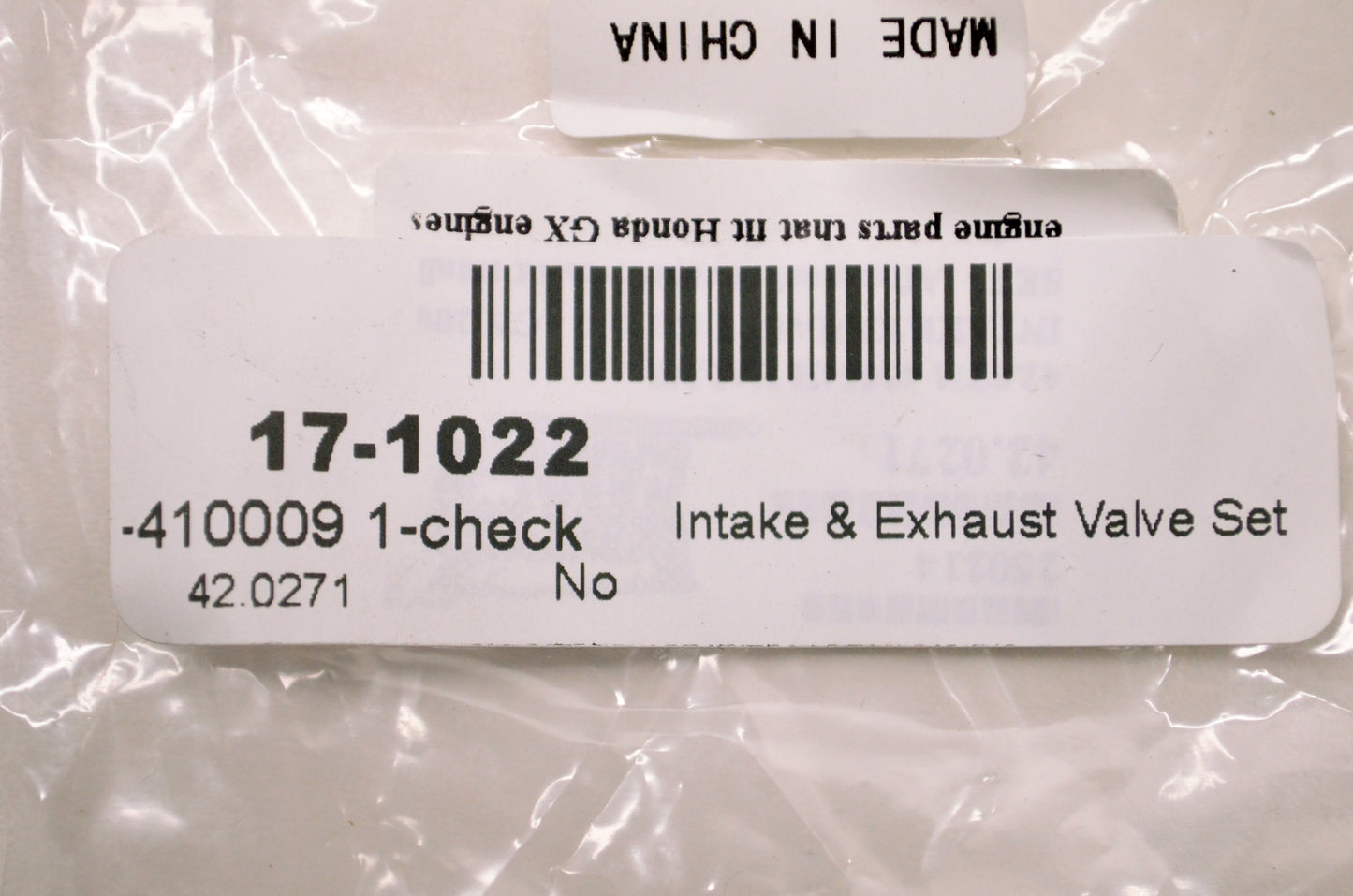 Water Cannon 42.0271 Intake Exhaust Valve Kit NOS