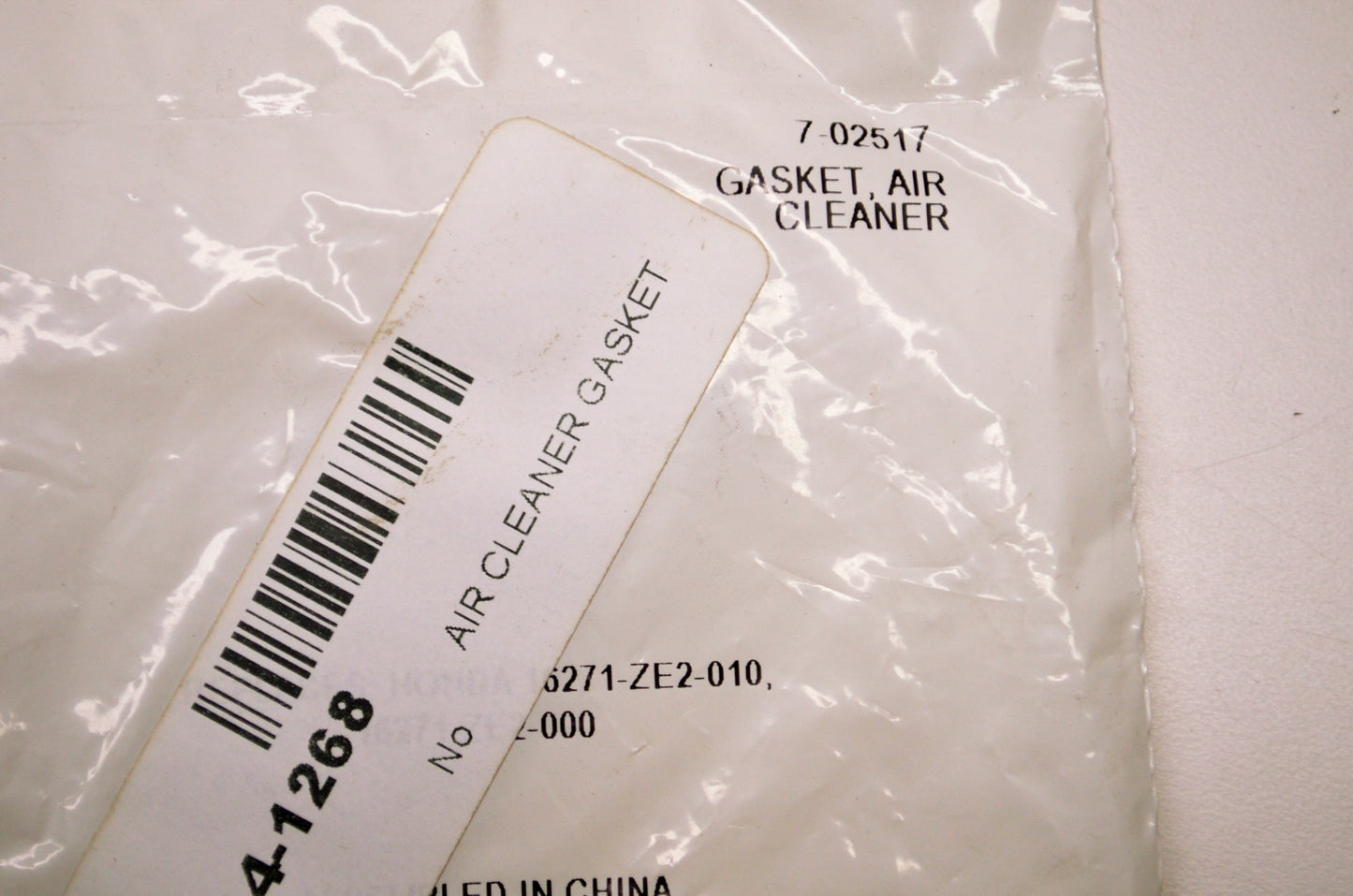 Prime Line 7-02517, 16271-ZE2-010 Air Cleaner Gasket NOS
