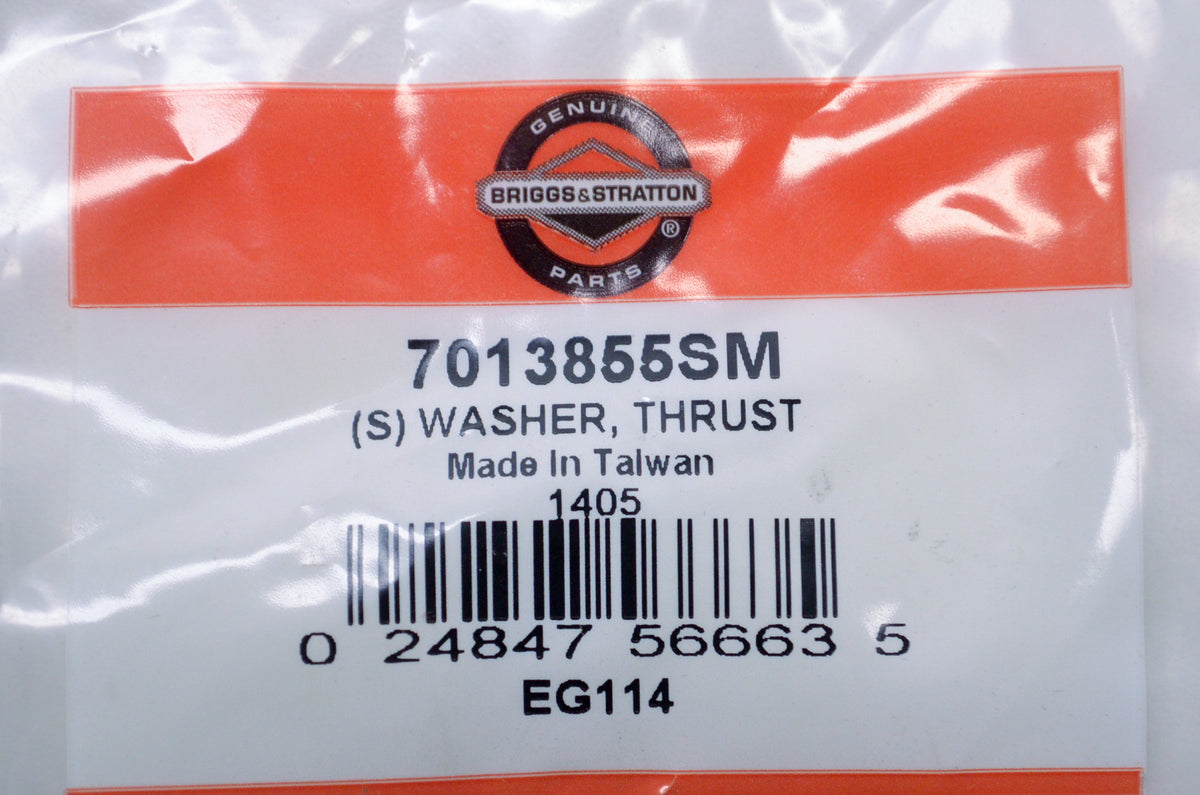 OEM Briggs & Stratton 7013855SM Thrust Washer NOS