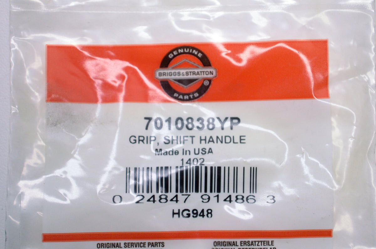 OEM Briggs & Stratton 7010838YP Shift Handle Grip NOS