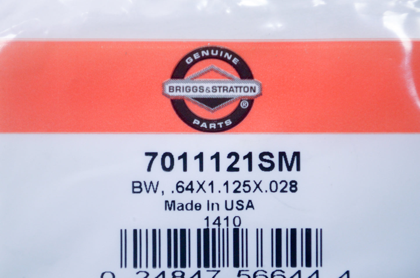 OEM Briggs & Stratton 7011121SM Belleville Washer .64 x 1.125 x .028 NOS