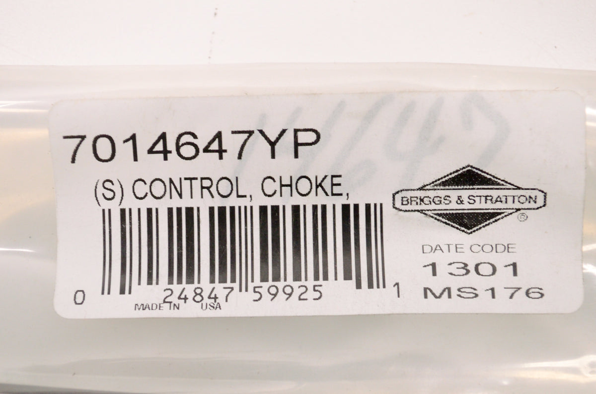 OEM Briggs & Stratton 7014647YP Choke Control NOS