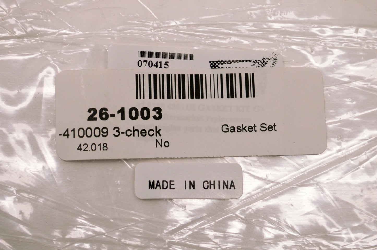 Water Cannon 42.018 Gasket Kit NOS