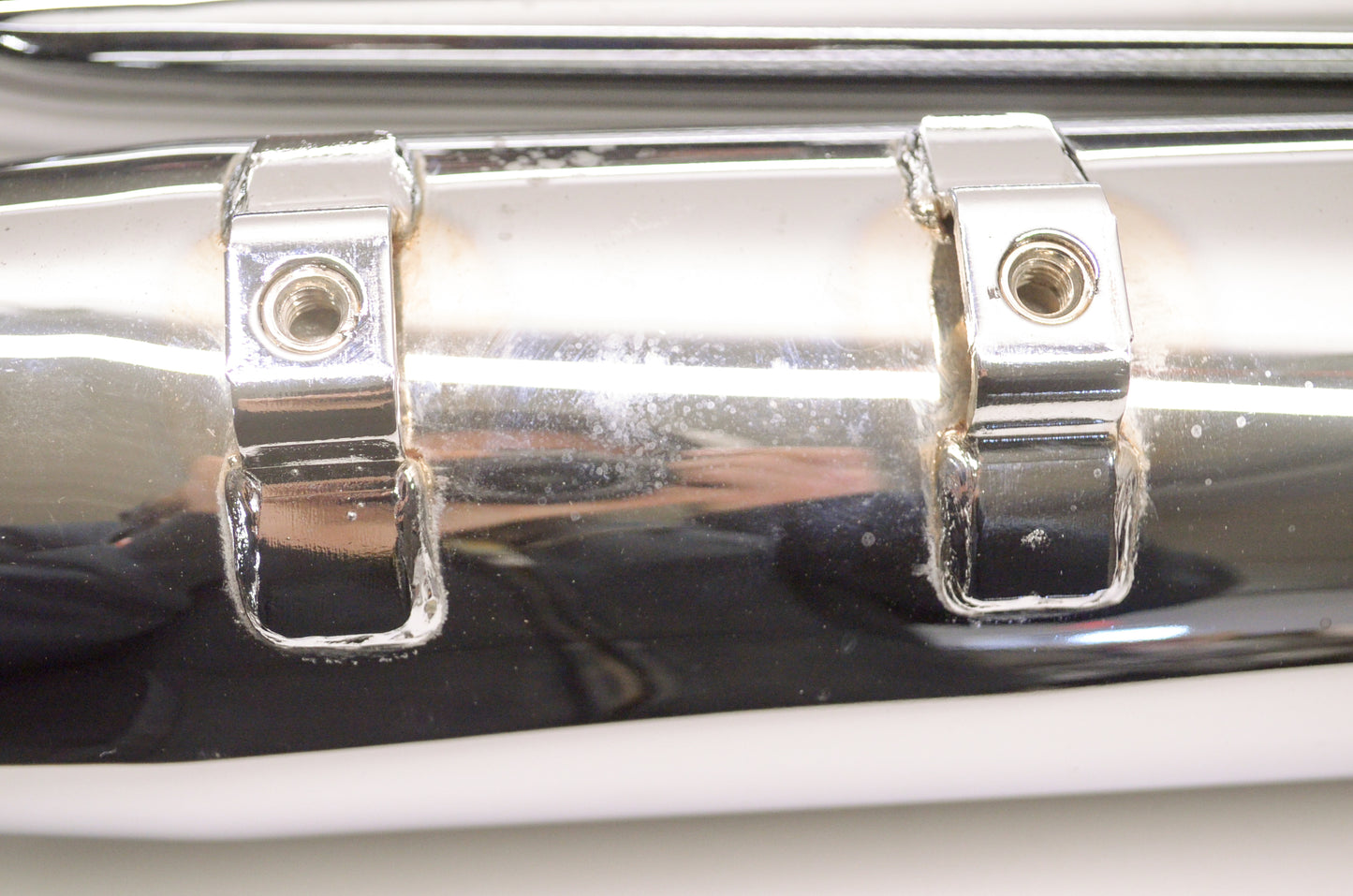 OEM Harley-Davidson 65538-95A, 65539-95A Chrome Exhaust Mufflers Pair