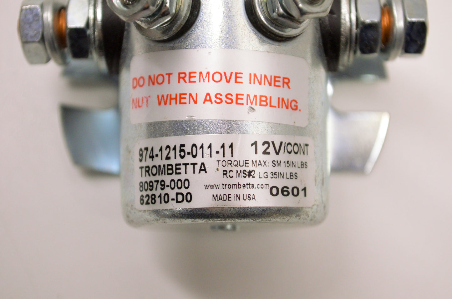 12 Volt Continuous Duty Solenoid NOS