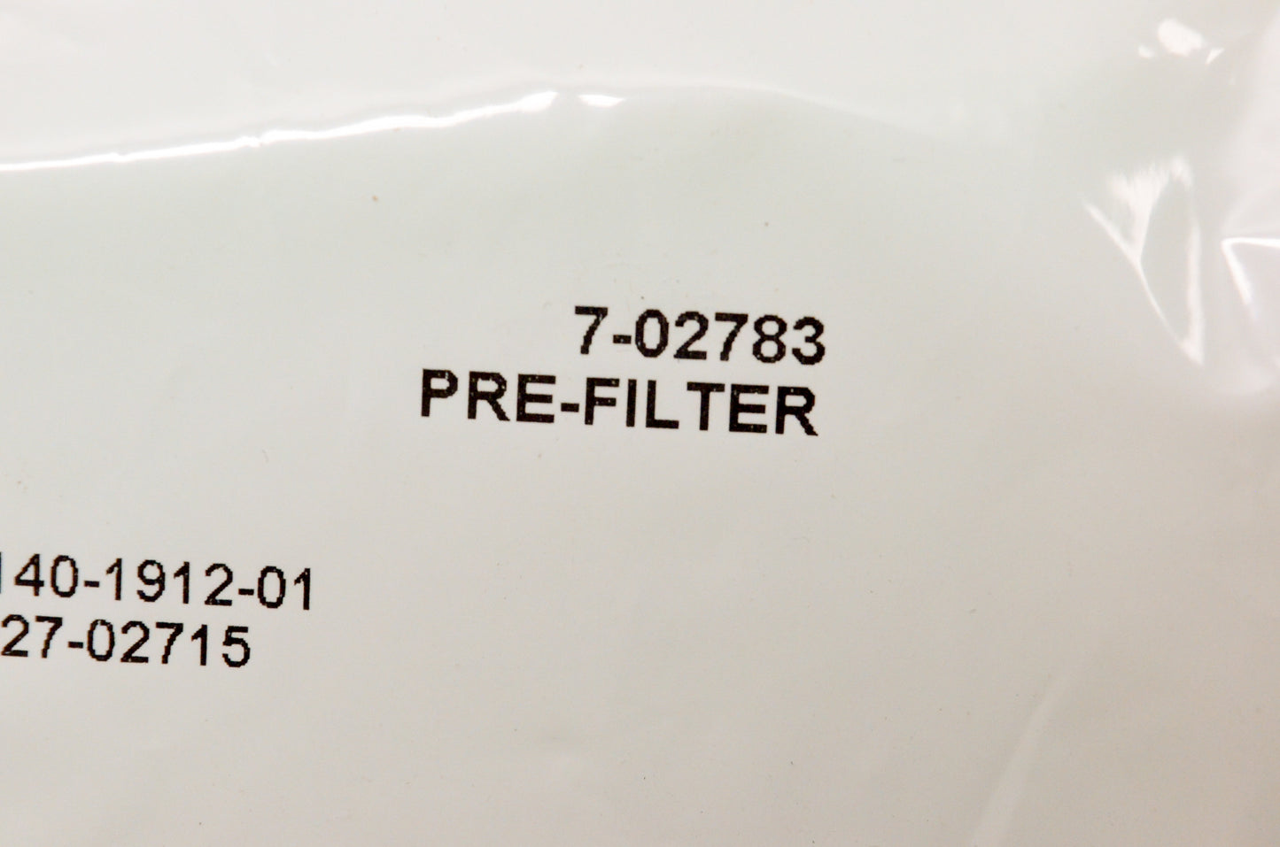 Aftermarket 7-02783, 140-1912-01, 02-1225 Pre-Filter NOS