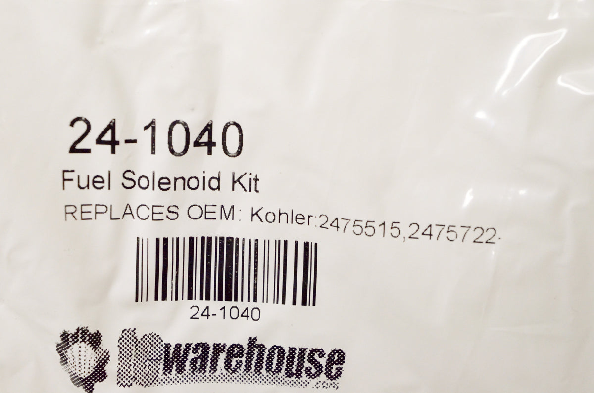 Aftermarket 24-1040, 2475515, 2475722 Fuel Solenoid Kit NOS