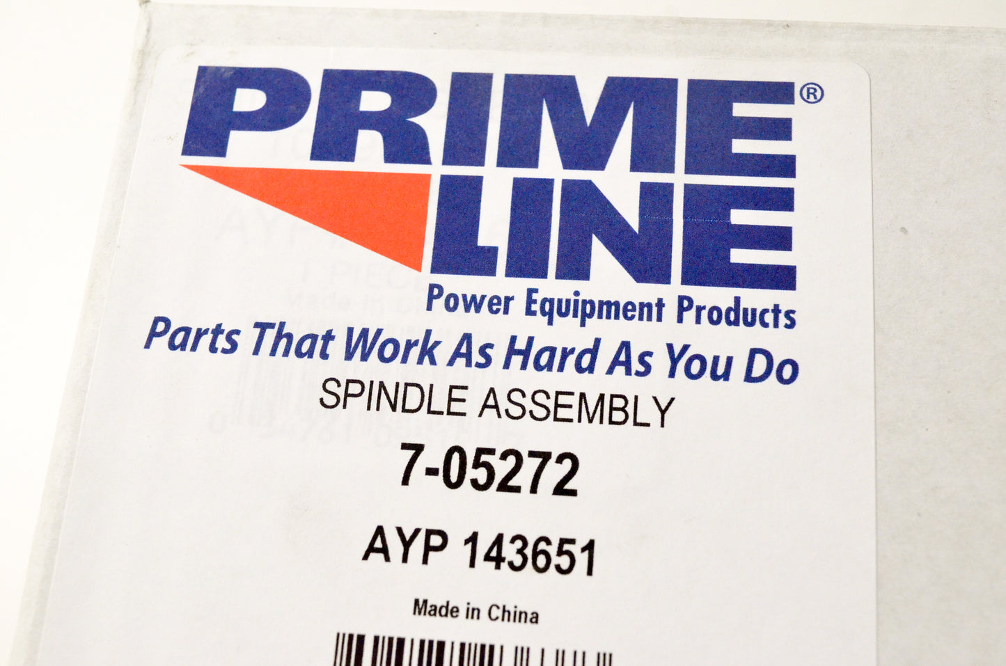 Prime Line 7-05272 Spindle Assembly NOS