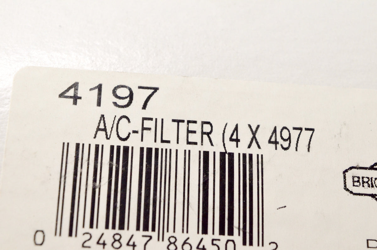 OEM Briggs & Stratton 4197 A/C Filter QTY 4 NOS
