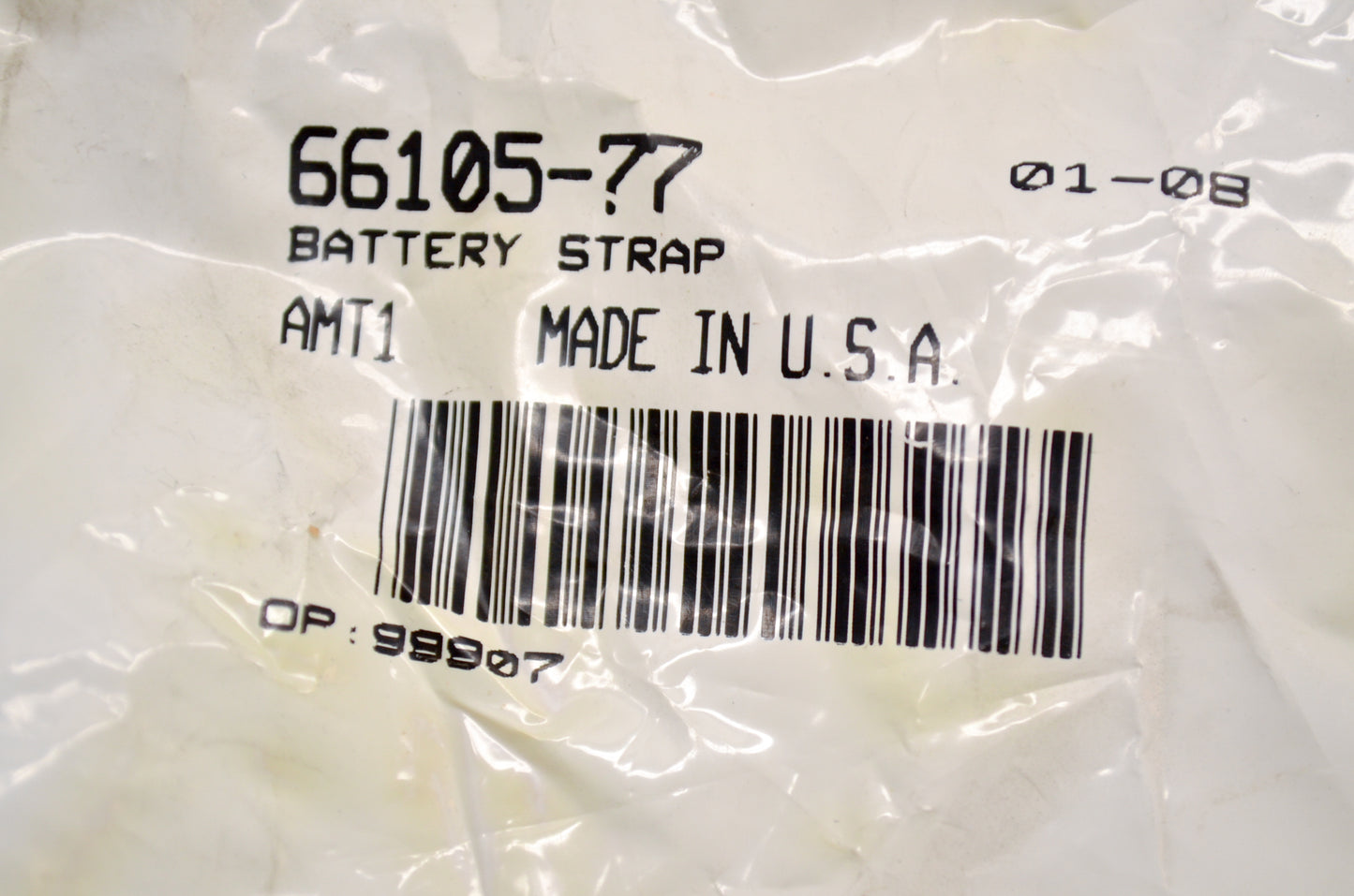 New OEM Harley-Davidson 66105-77 Battery Strap NOS
