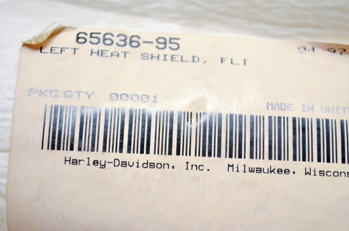 OEM Harley-Davidson 65636-95 Left Heatshield NOS