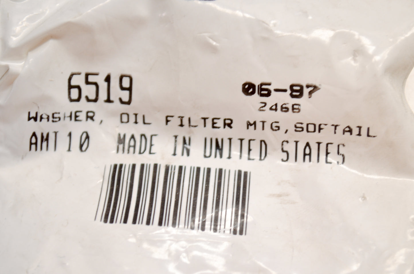 OEM Harley-Davidson 6519 Oil Filter Washer NOS