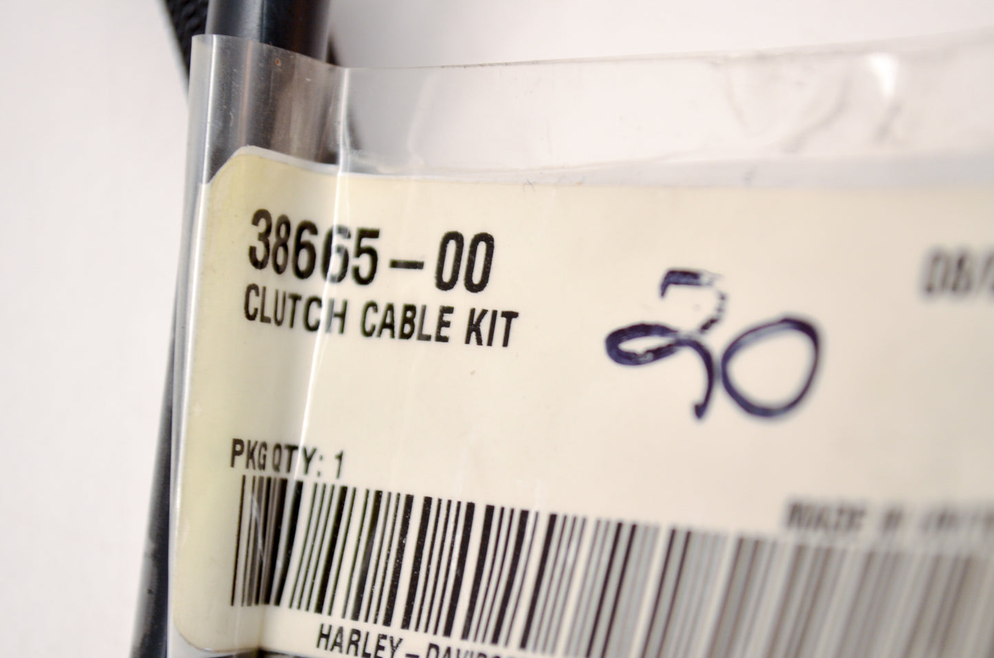 OEM Harley-Davidson 38665-00 Clutch Cable Kit NOS