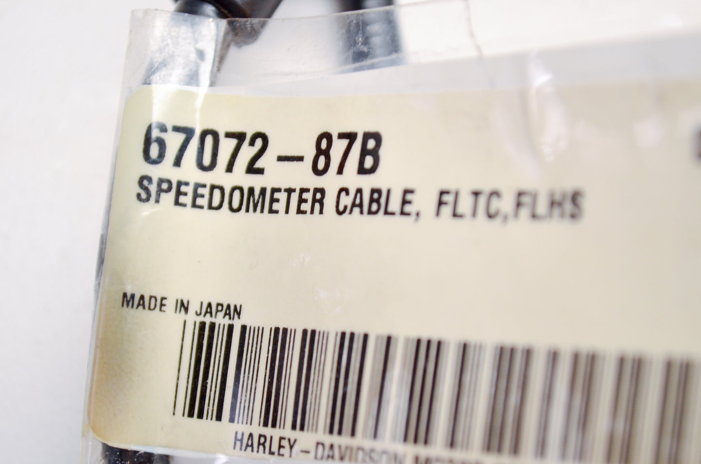 OEM Harley-Davidson 67072-87B Speedometer Cable NOS