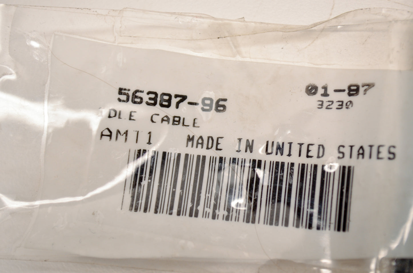OEM Harley-Davidson 56387-96 Idle Cable NOS
