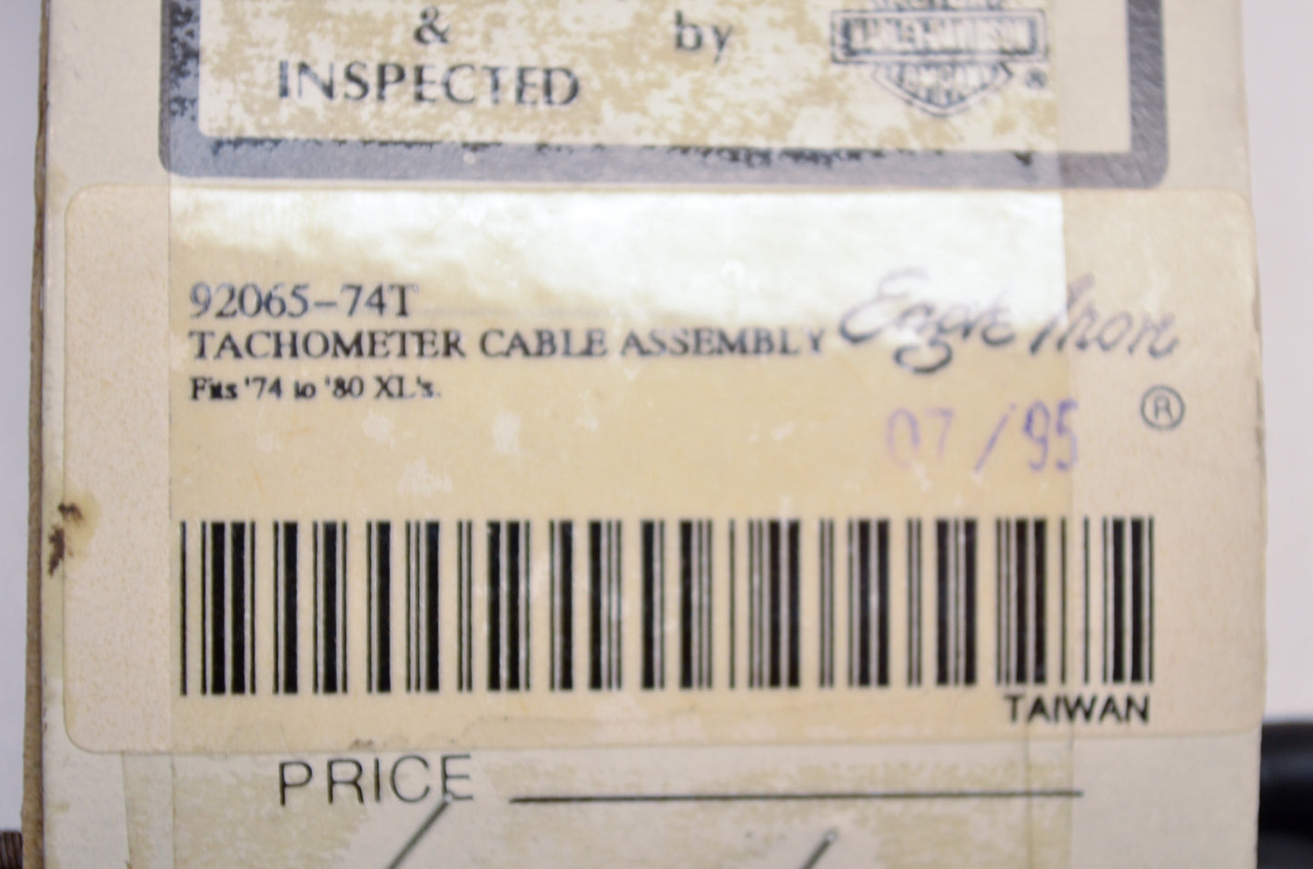 OEM Harley-Davidson 92065-74T Tachometer Cable NOS