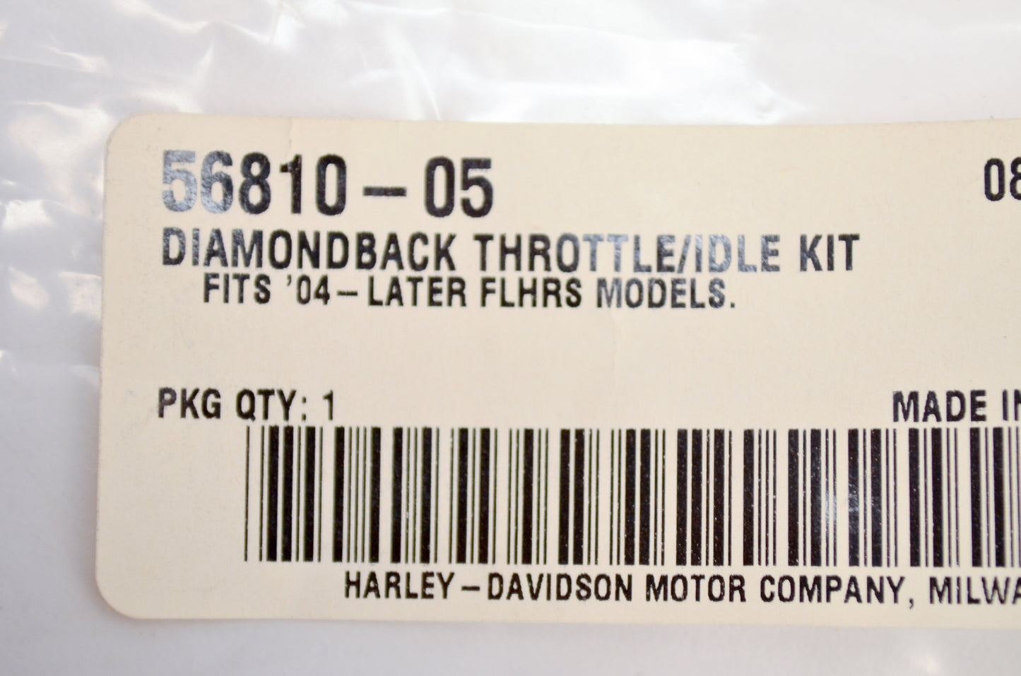 OEM Harley-Davidson 56810-05 Diamondback Throttle Idle Cable Kit NOS