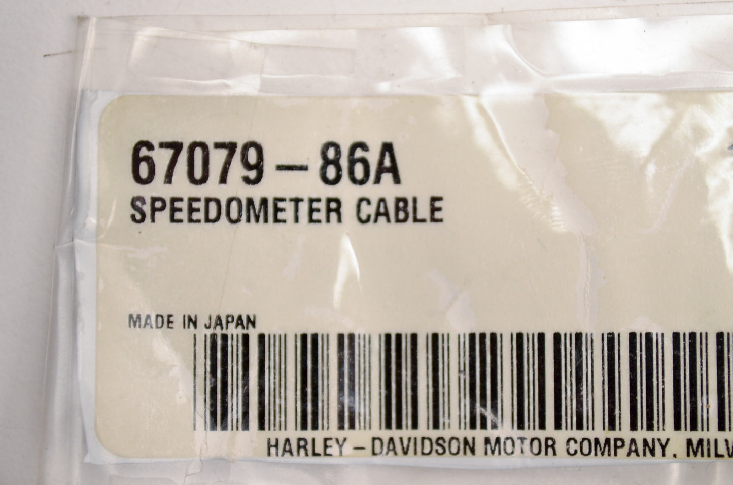 OEM Harley-Davidson 67079-86A Speedometer Cable NOS