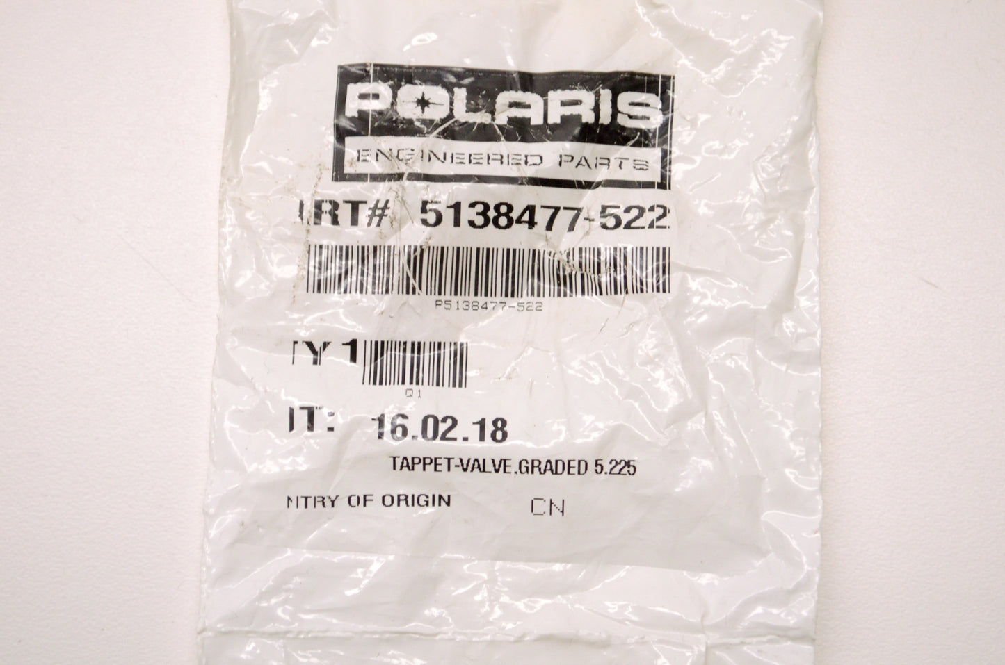 OEM Polaris 5138477-522 Valve Tappet Graded 5.225 NOS