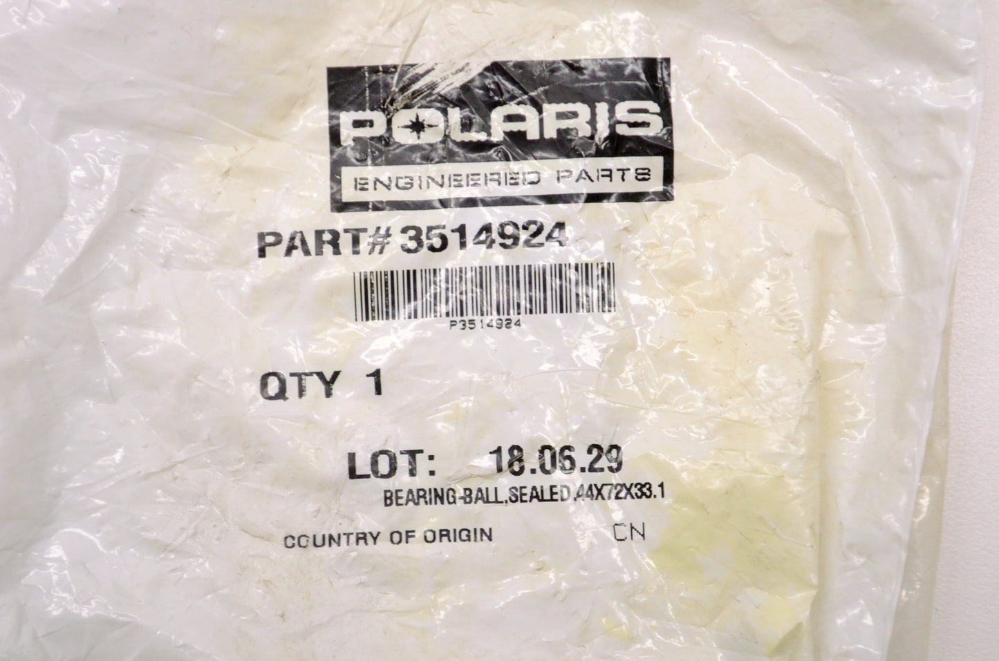 Sealed Ball Bearing 44x72x33.1 NOS