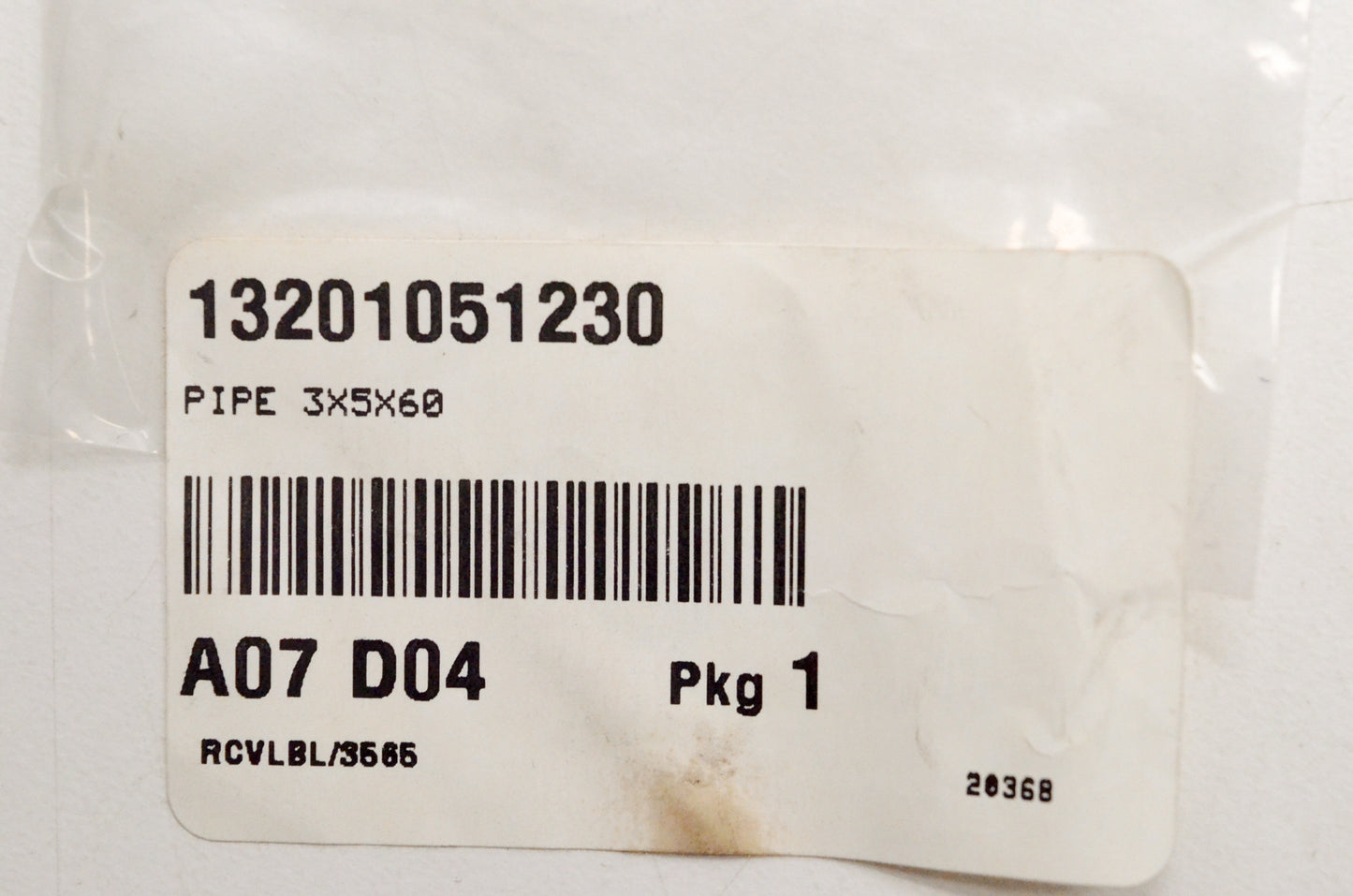 OEM Echo 13201051230 Pipe 3x5x60 NOS
