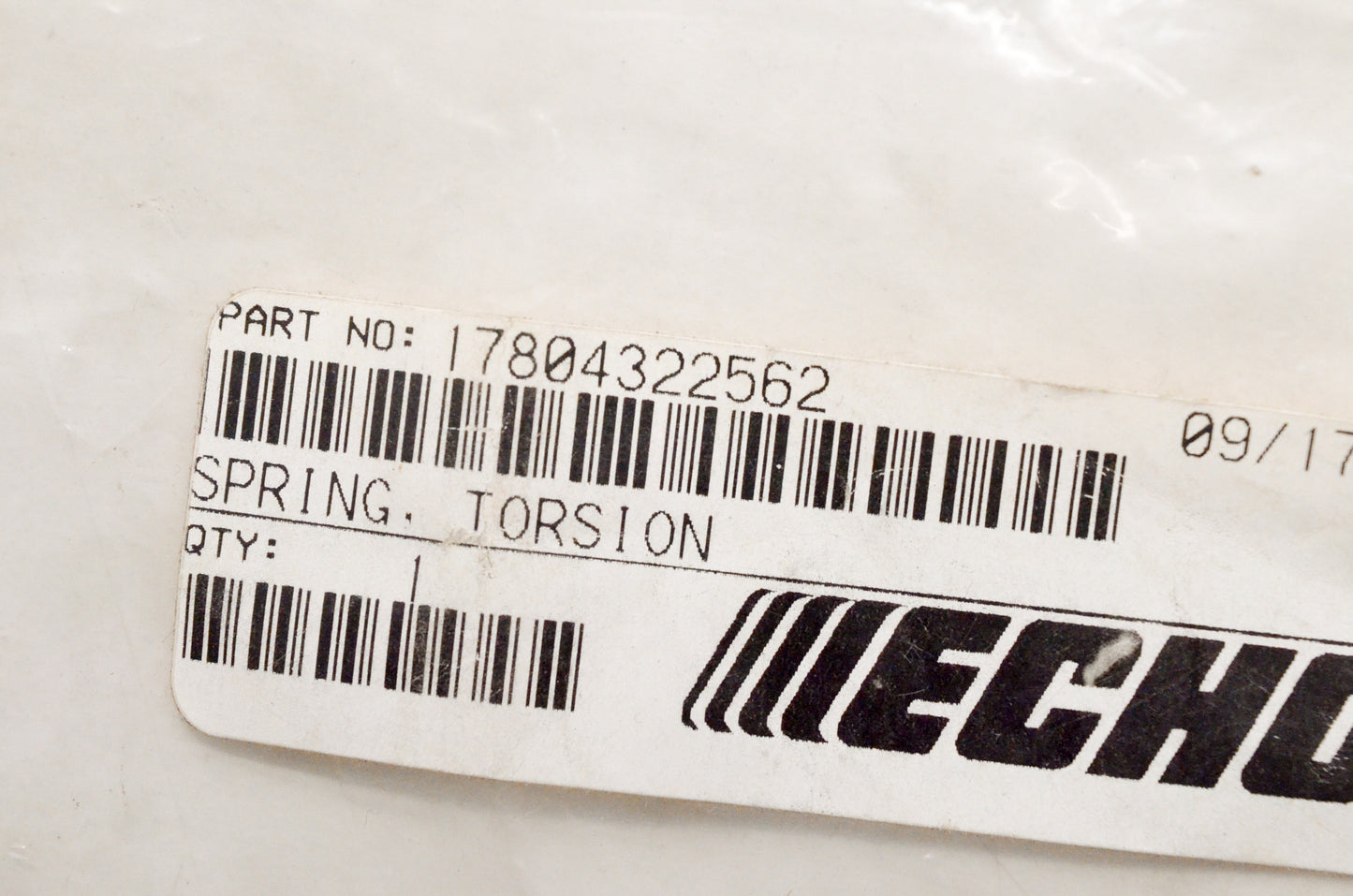OEM Echo 17804322562 Torsion Spring NOS
