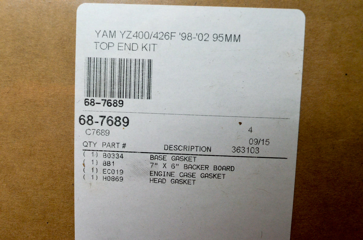 Cometic 68-7689 Top End Gasket Kit NOS