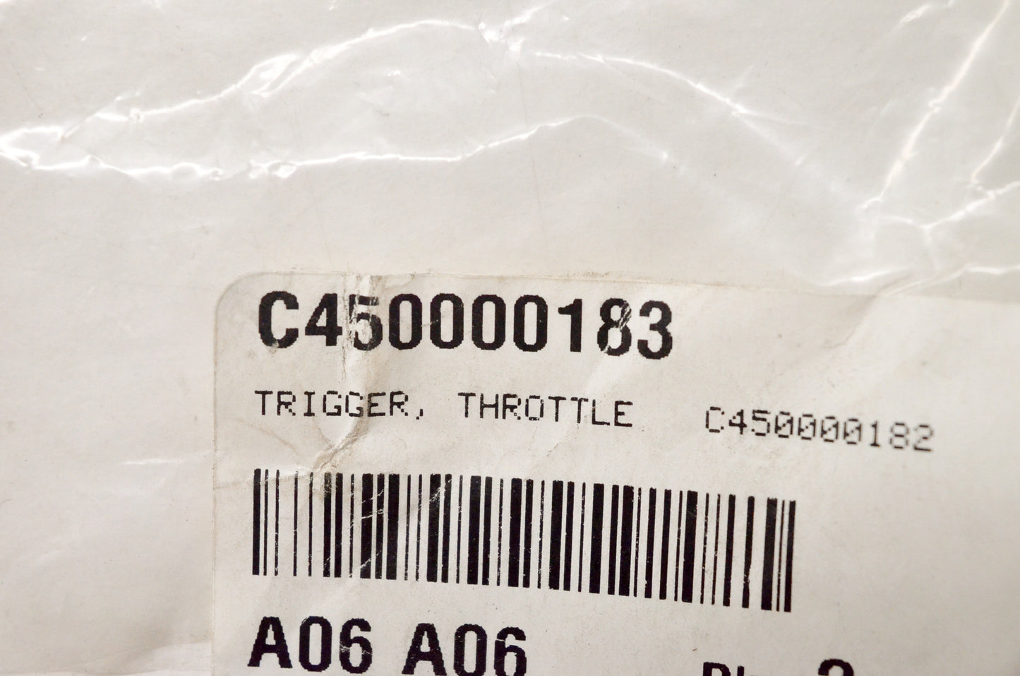 OEM Echo C450000183 Throttle Trigger NOS