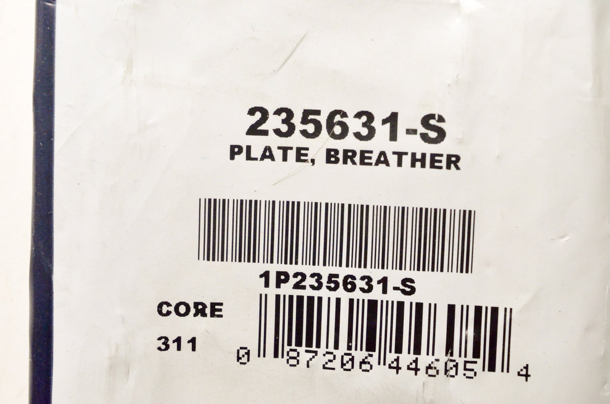 Kohler 235631-S Breather Plate NOS