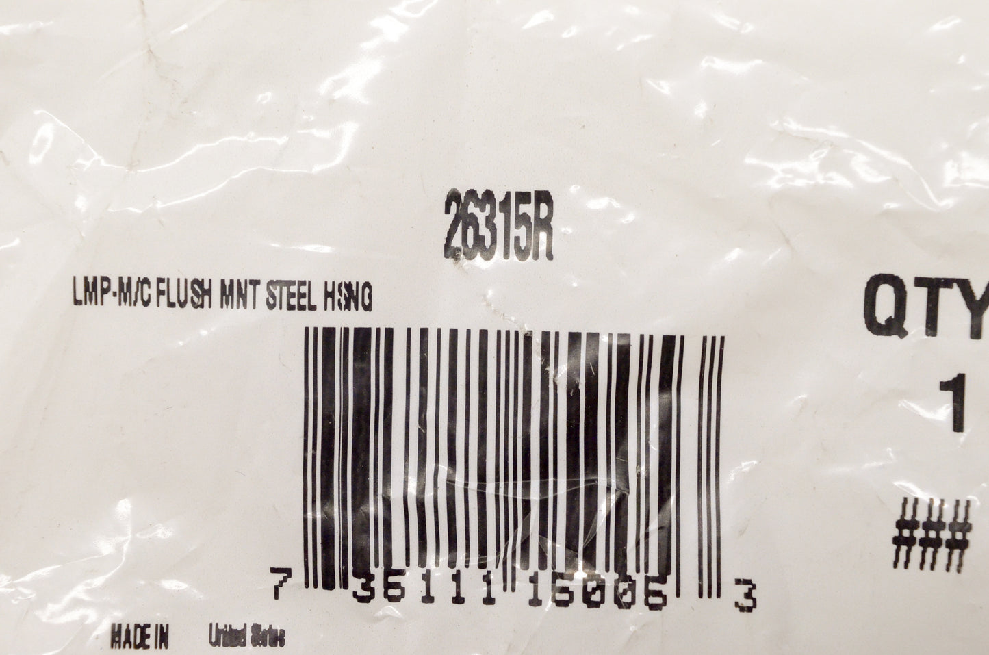 Napa 26315R Flush Mount Steel Housing Red Lamp NOS