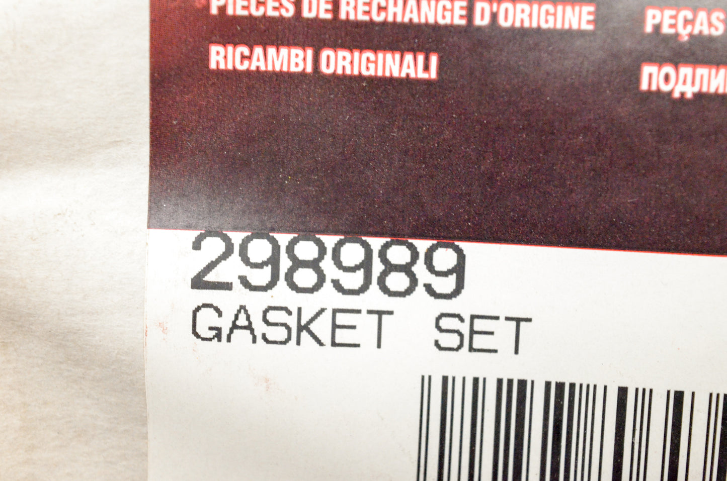 OEM Briggs & Stratton 298989 Gasket Kit NOS