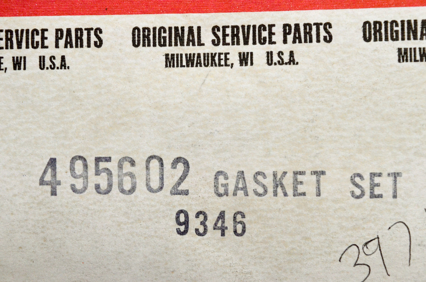 OEM Briggs & Stratton 495602 Gasket Kit NOS