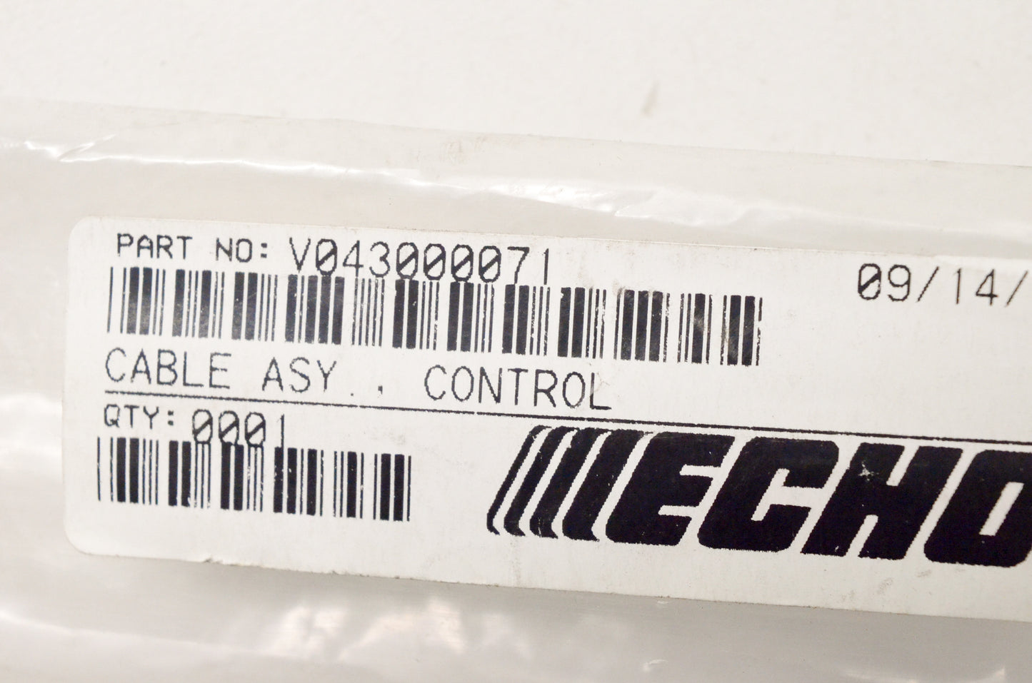 OEM Echo V043000071 Control Cable Assembly NOS