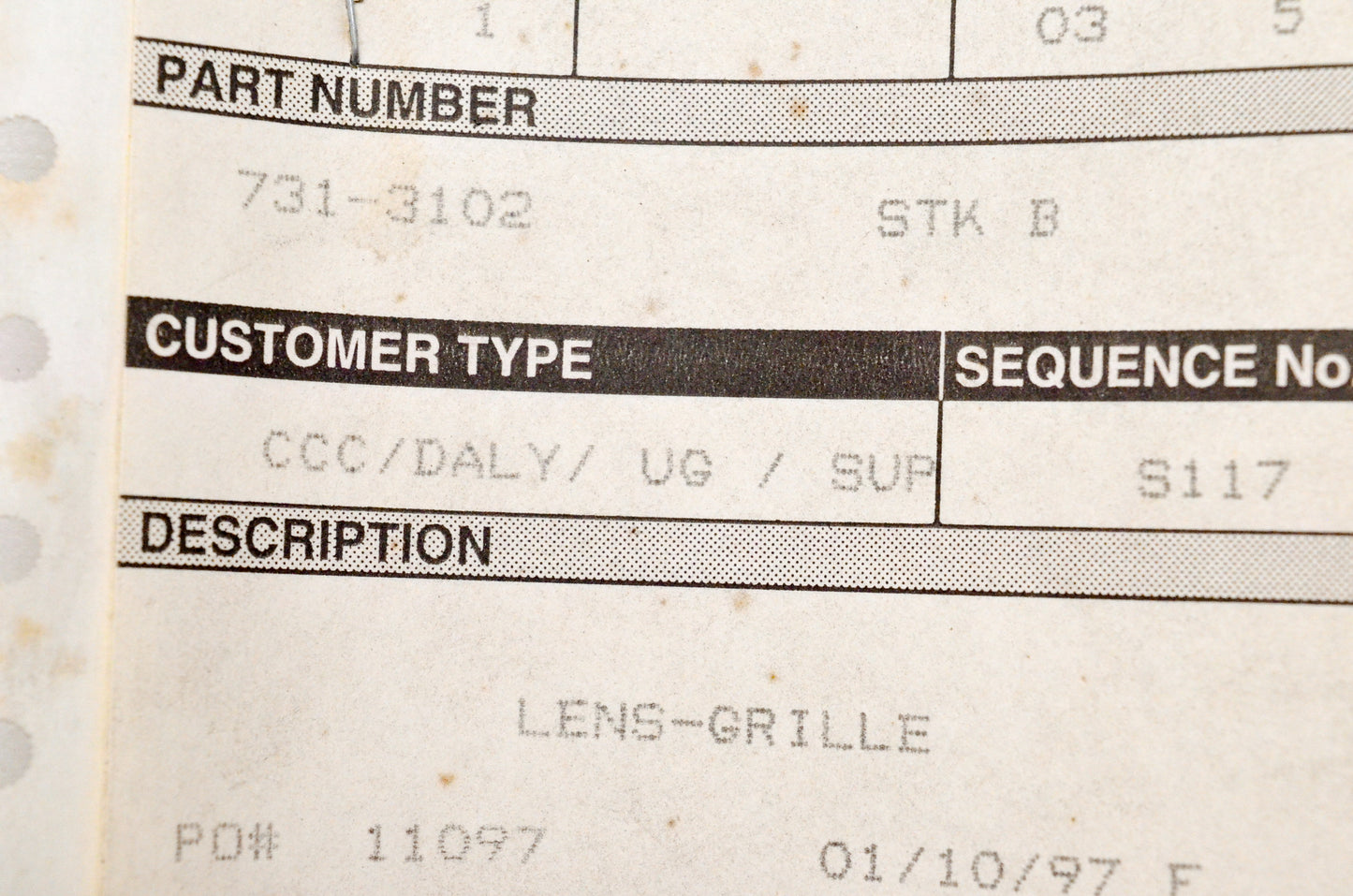 Cub Cadet 731-3102 Headlight Lens NOS